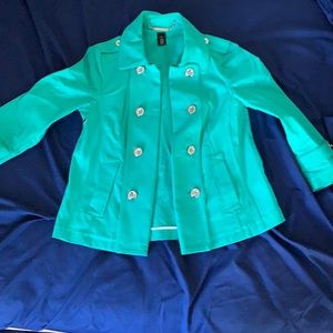 WHBM Gorgeous Teal Jacket